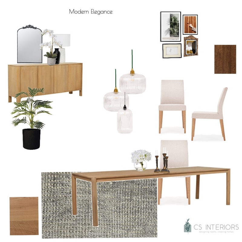 Sue Smyth Dining Room- Modern Elegance Mood Board by CSInteriors on Style Sourcebook