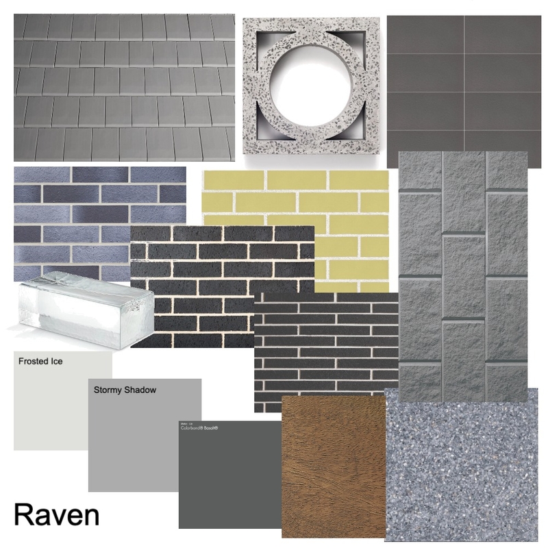 Raven Colour Palette Mood Board by Brickworks Building Products on Style Sourcebook