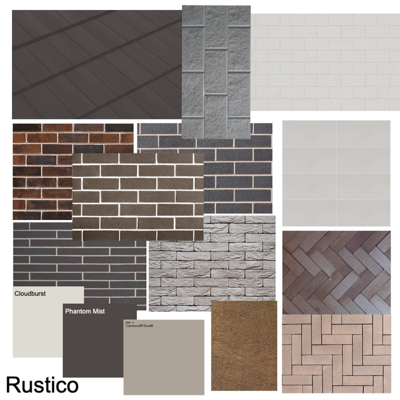 Rustico Colour Palette Mood Board by Brickworks Building Products on Style Sourcebook