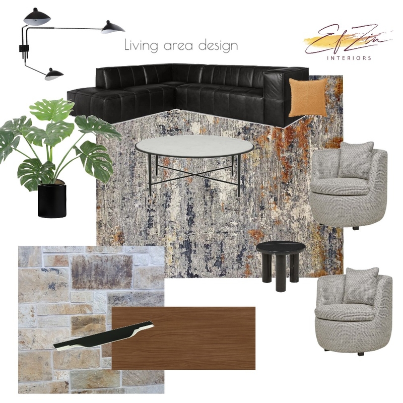 Living area Glandore Residence Mood Board by EF ZIN Interiors on Style Sourcebook