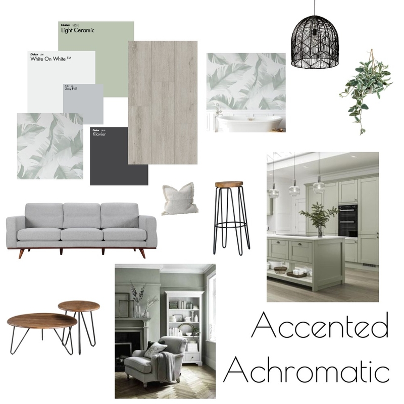 Accented Achromatic Mood Board by Jillianmelle on Style Sourcebook