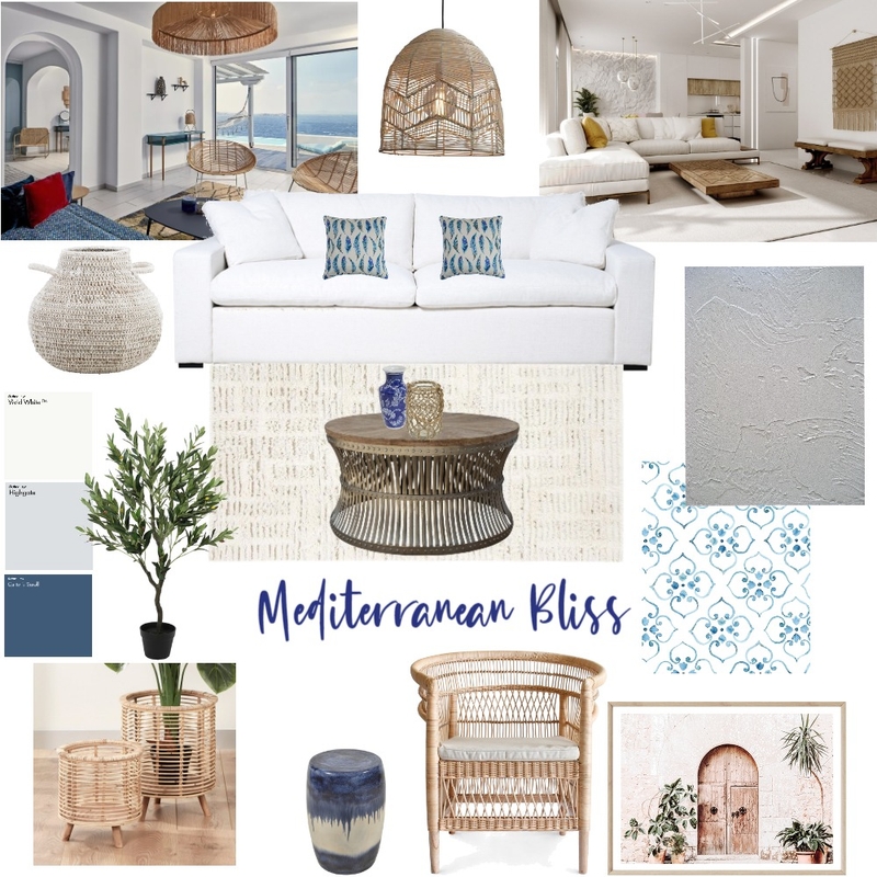 Mediterranean Bliss Mood Board by KD Designs on Style Sourcebook
