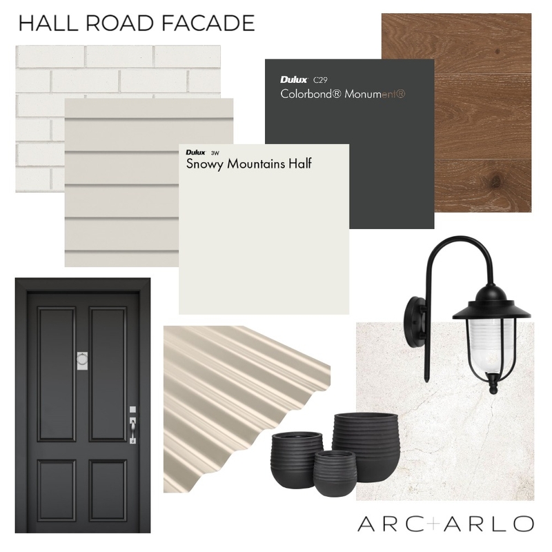 Hall Road Facade Mood Board by Arc and Arlo on Style Sourcebook