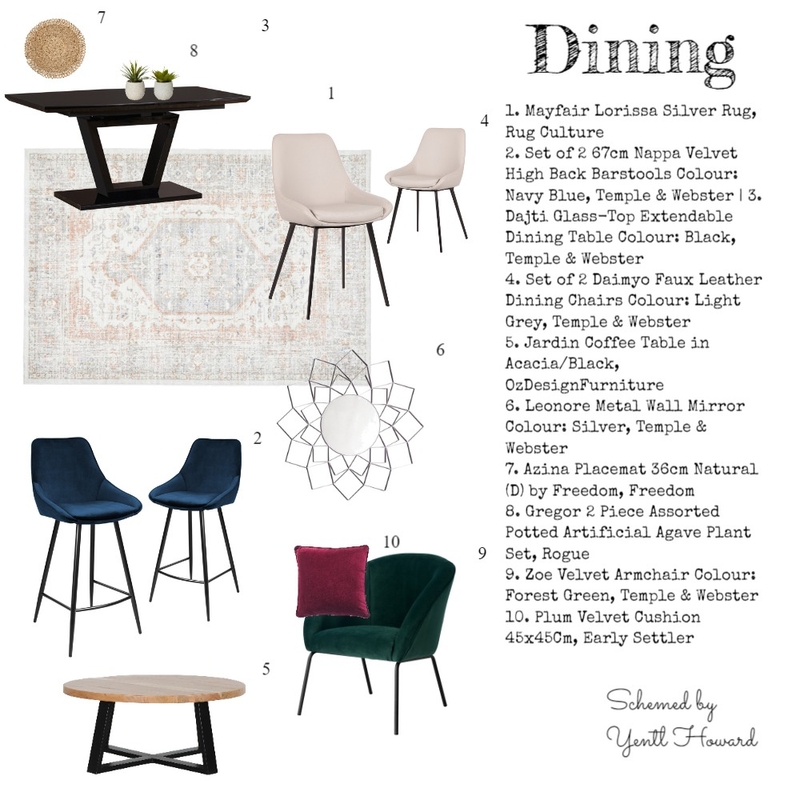 dining Mood Board by InteriorYens on Style Sourcebook