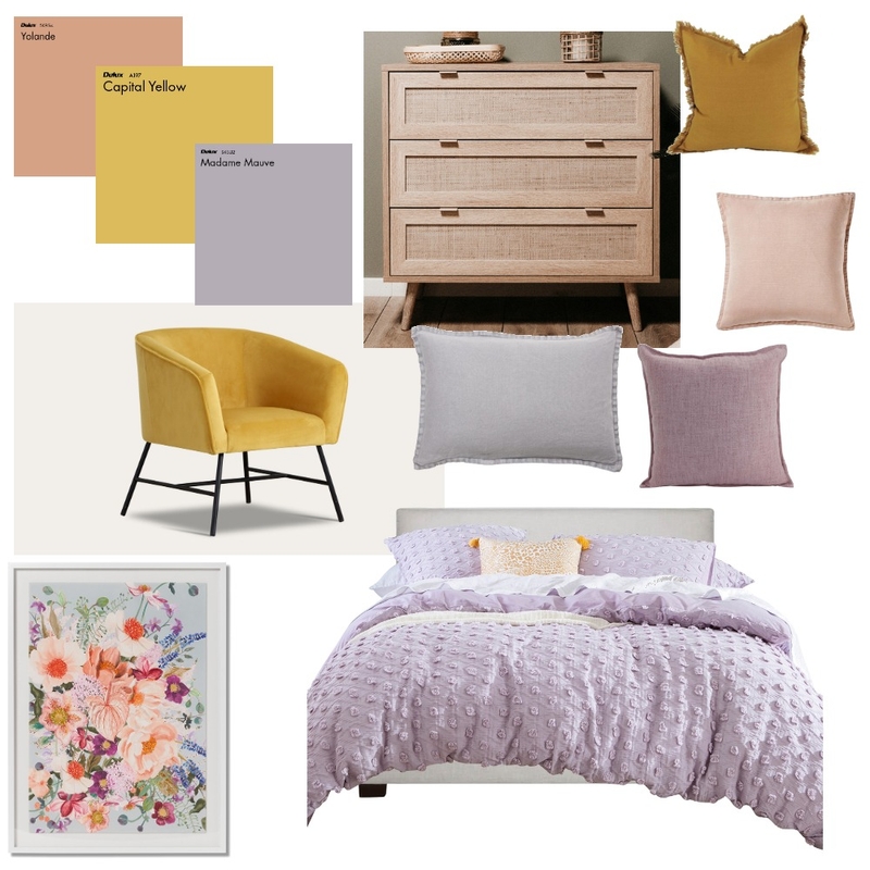 Flower Bedroom Mood Board by Elaina on Style Sourcebook