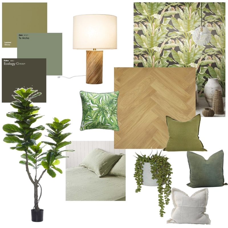 Jungle Bedroom Mood Board by Elaina on Style Sourcebook