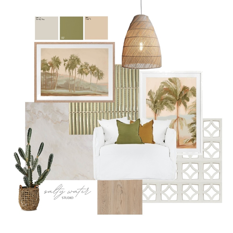 Tones of Green. Mood Board by s a l t y  w a t e r on Style Sourcebook
