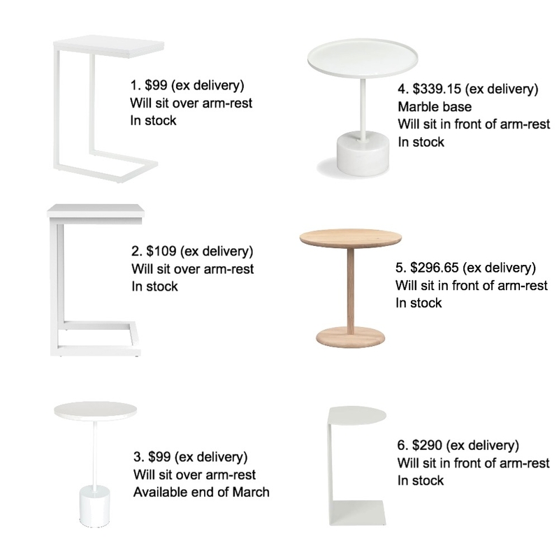 Favier Side Table options Mood Board by Styled Interior Design on Style Sourcebook