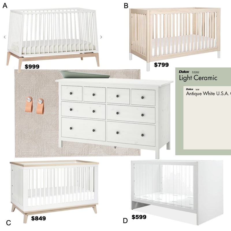 Nursery cot options #3 Mood Board by jessica.m.cameron@hotmail.com on Style Sourcebook