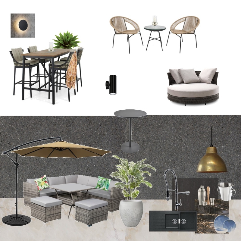 Rooftop / Lounge Area, Fire & Ice Mood Board by hlance on Style Sourcebook