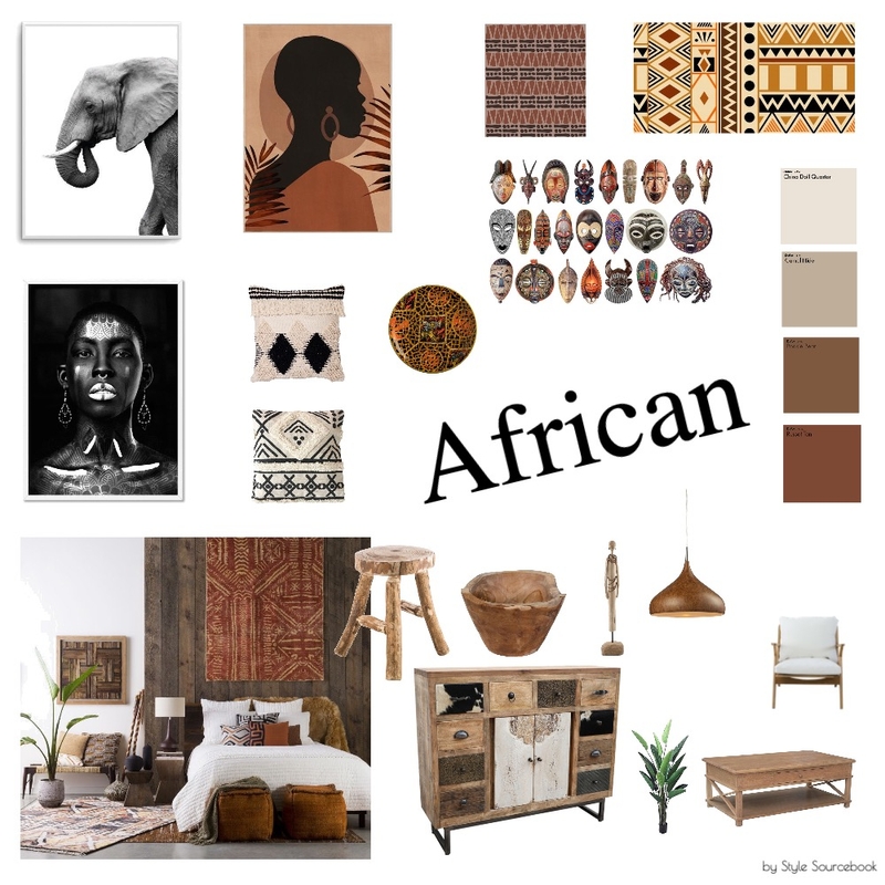 African Mood Board by karinkaak on Style Sourcebook
