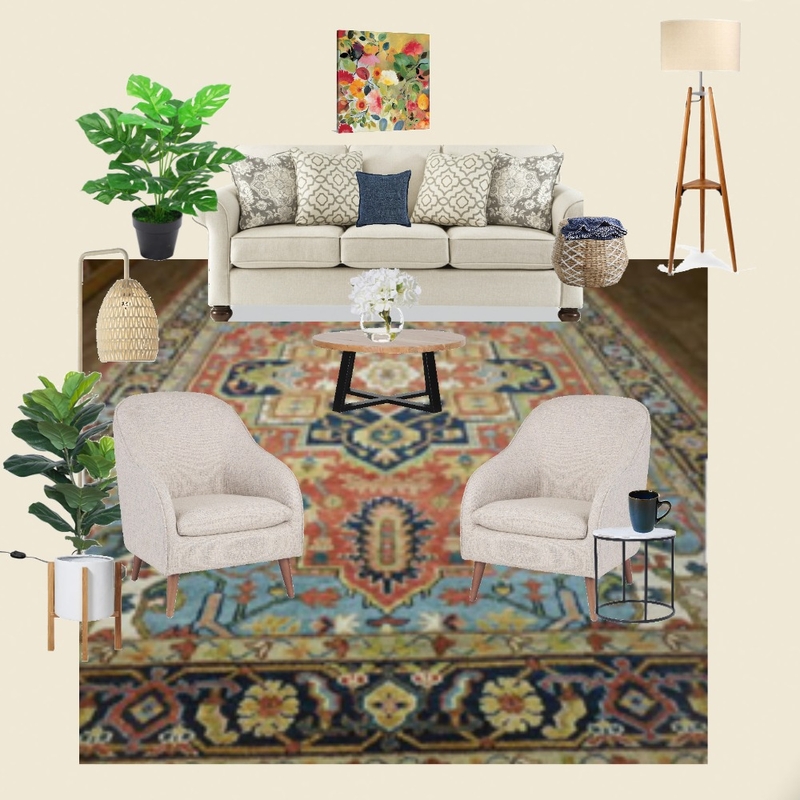 Living Room Big Rug Mood Board by Jaleh on Style Sourcebook