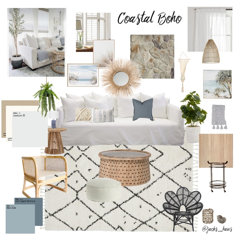 Coastal Boho Mood Board by Tanya on Style Sourcebook