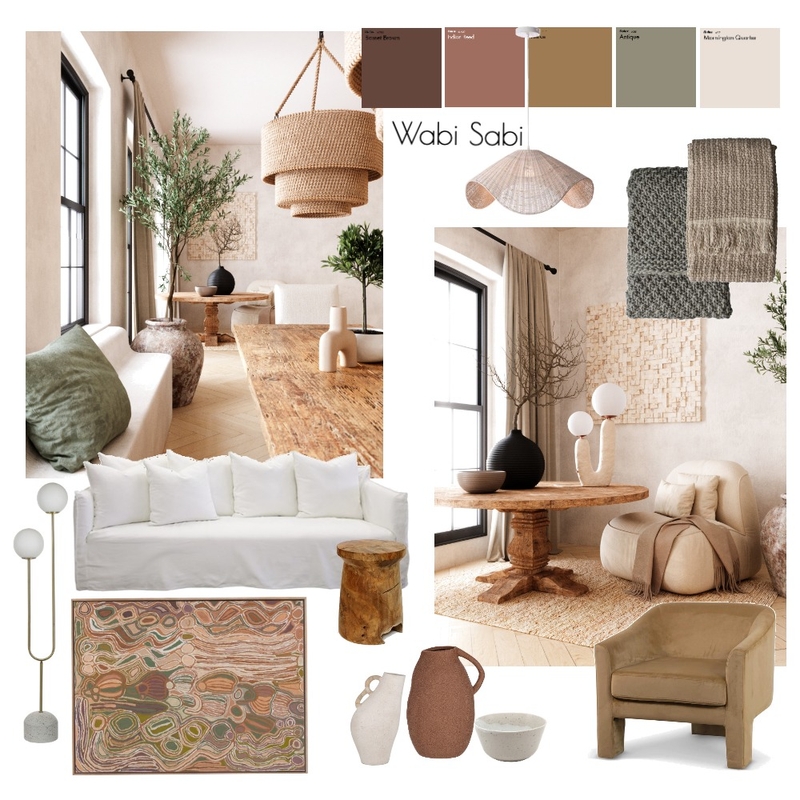 Wabi Sabi Mood Board by A d e l e on Style Sourcebook