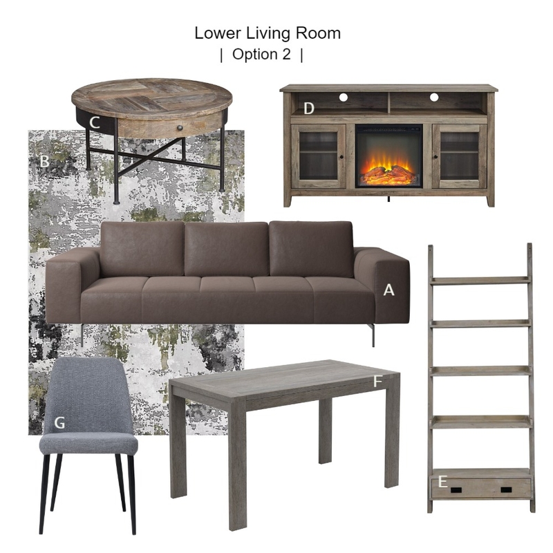 Lower Living Room Option 2 Mood Board by J|A Designs on Style Sourcebook