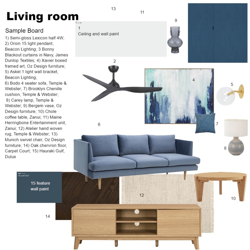 Seaview House - Living room Mood Board by Davinia Lorretta Design on Style Sourcebook