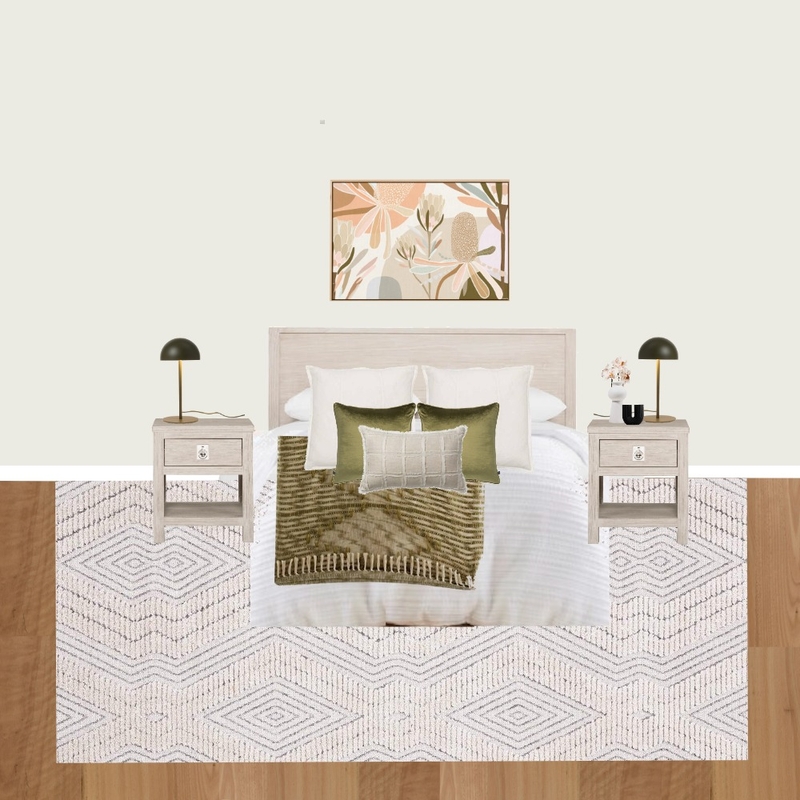 Guest Bedroom Option 2 Mood Board by Style and Leaf Co on Style Sourcebook