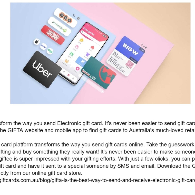 Send Electronic Gift Card Online Mood Board by GIFTA Gift Cards on Style Sourcebook
