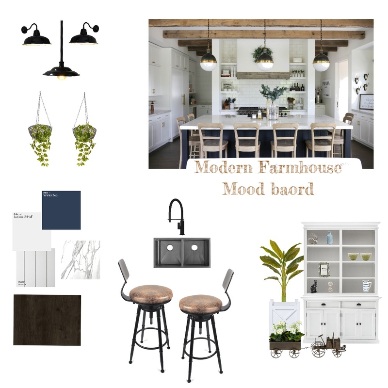 Modern Farmhouse Mood Board by SaraBusari on Style Sourcebook