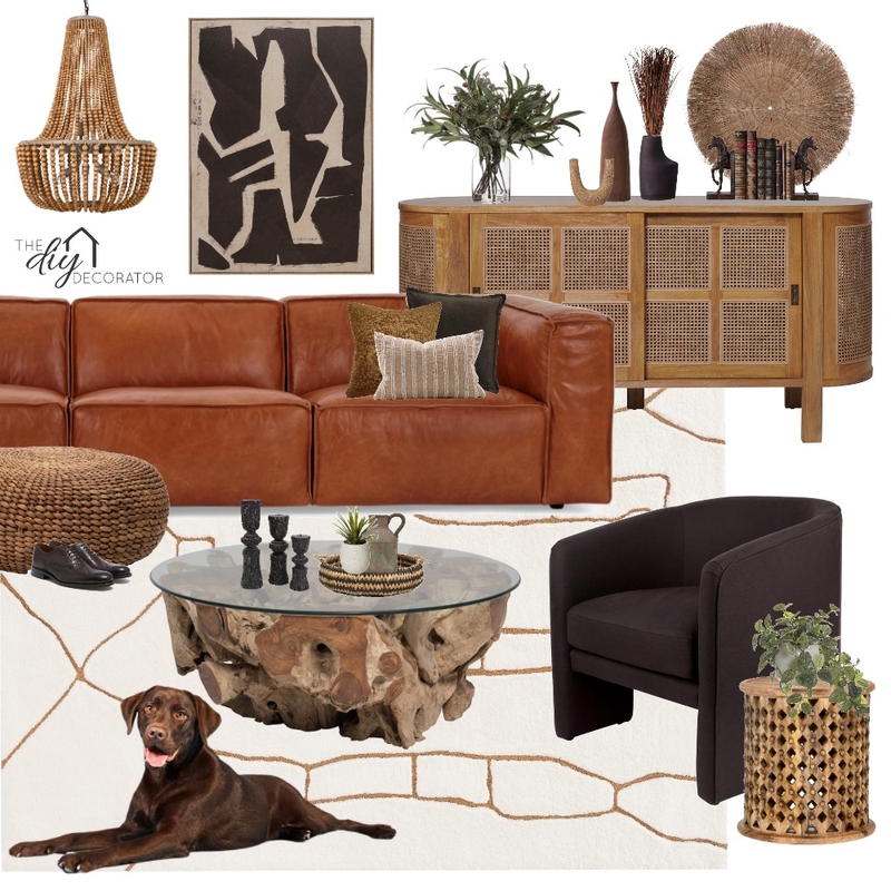 Earthy living Mood Board by Thediydecorator on Style Sourcebook