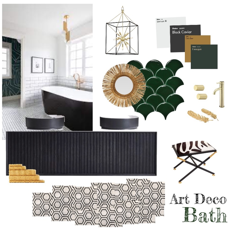 Art Deco bath Mood Board by Nisian on Style Sourcebook