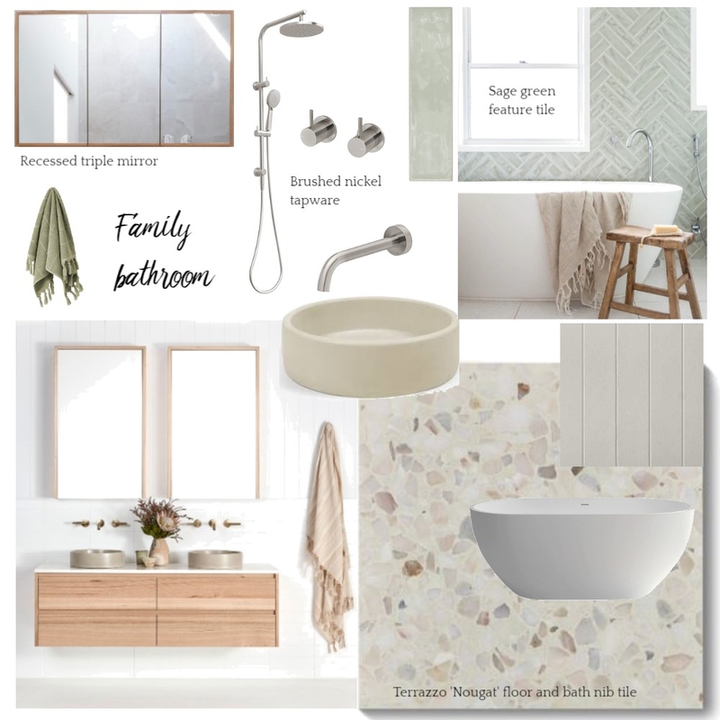 Family Bathroom Mood Board by jayneclark on Style Sourcebook