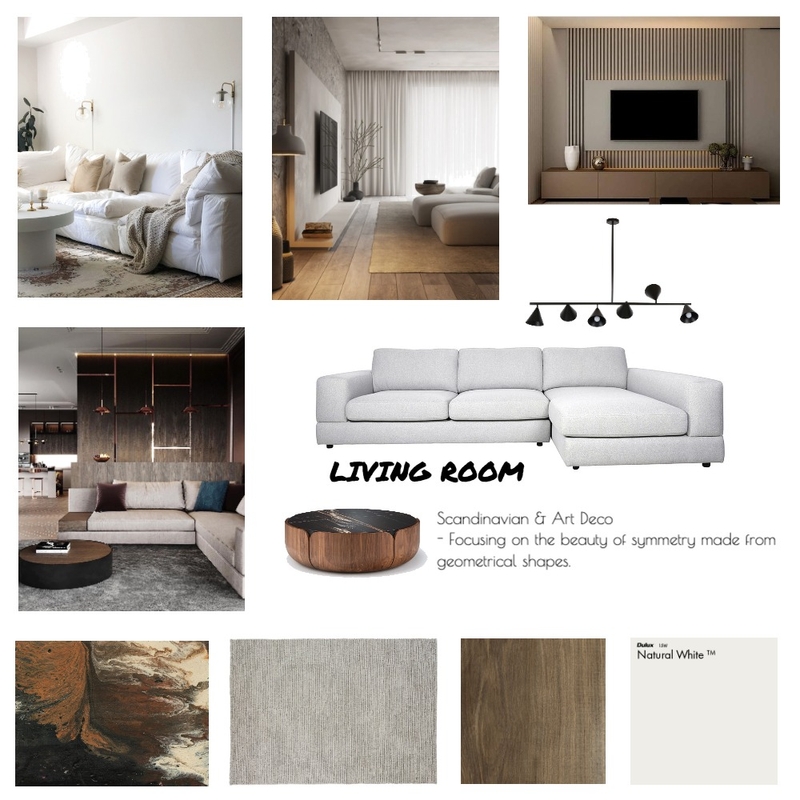 Scandinavian & Art Deco - Living Mood Board by Vincent .L on Style Sourcebook