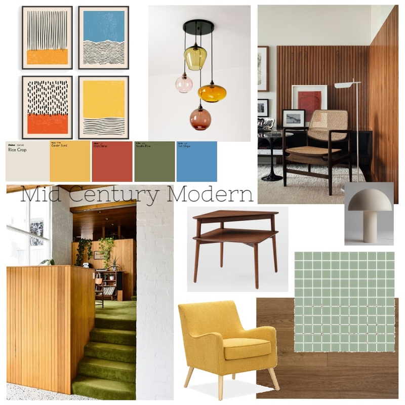 Mid Century Modern Mood Board by Renata_C on Style Sourcebook