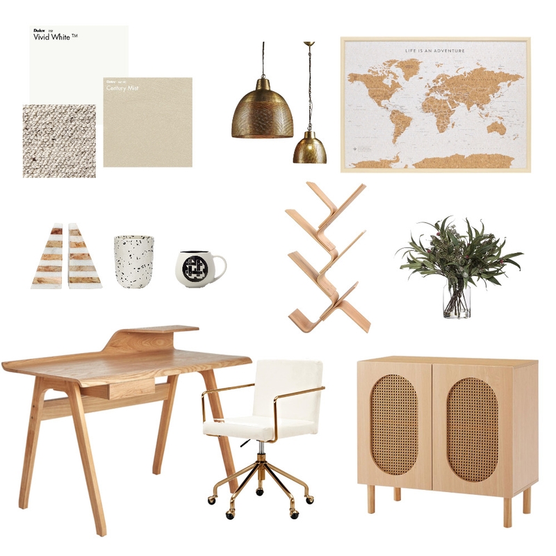 study/office Mood Board by olka.designSTUDIO on Style Sourcebook