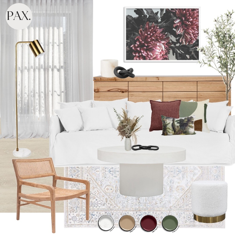 Wine Red Details Living Room Mood Board by PAX Interior Design on Style Sourcebook