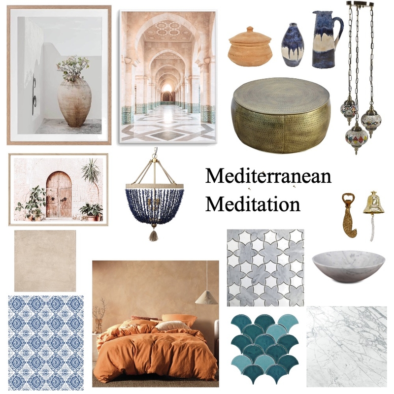 Mediterranean Meditation Mood Board by Liambates on Style Sourcebook