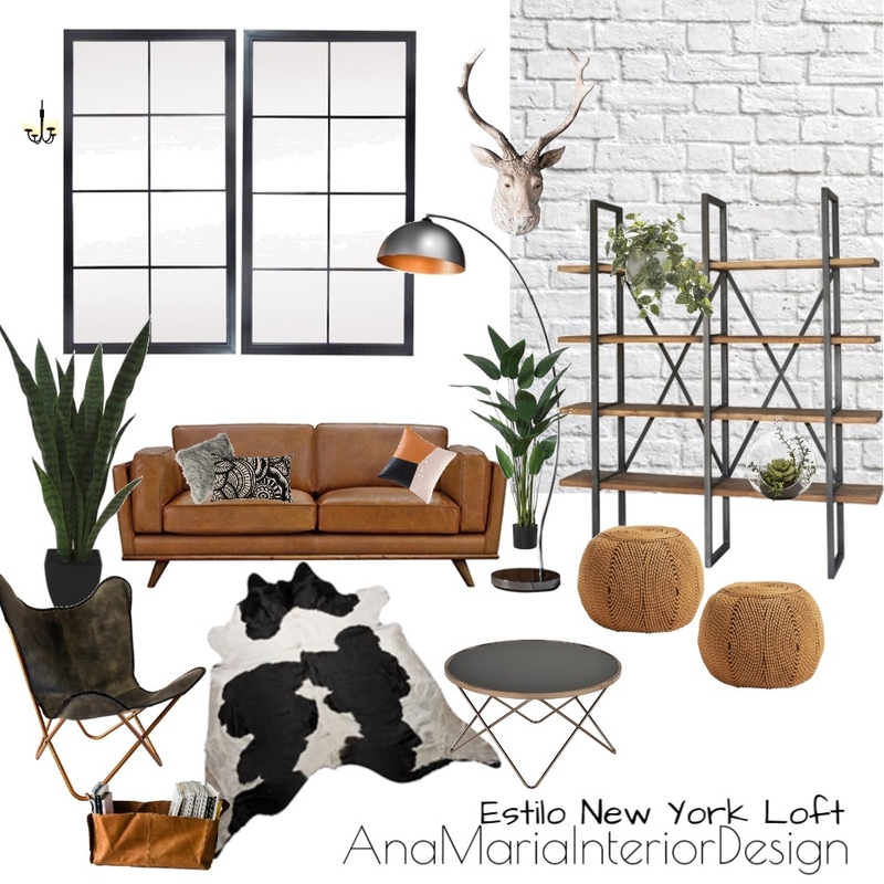 Estilo New York Loft Mood Board by Ana Maria Jurado on Style Sourcebook