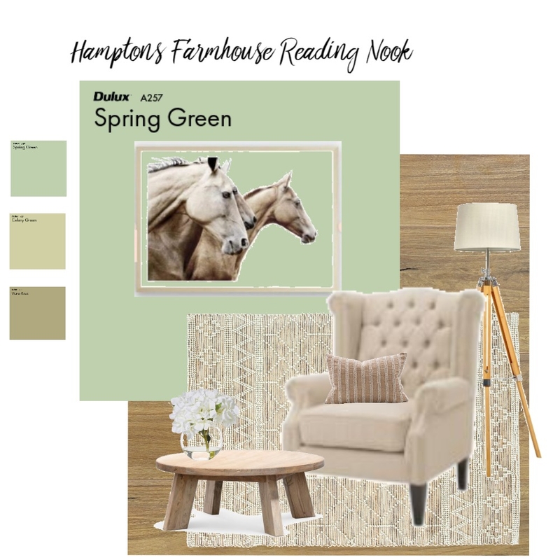 Hamptons Farmhouse Reading Nook #5 Mood Board by Styled By Lorraine Dowdeswell on Style Sourcebook