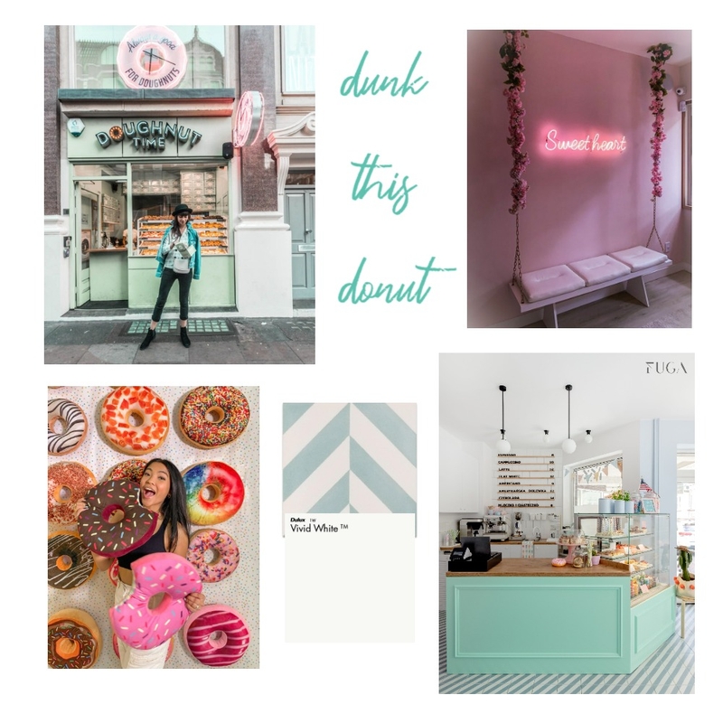 Donut shop Mood Board by Margarita Roussou on Style Sourcebook