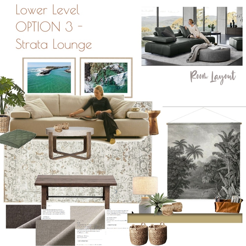 Lounge Room 3 - Lower Level - Option 3 Mood Board by jack_garbutt on Style Sourcebook