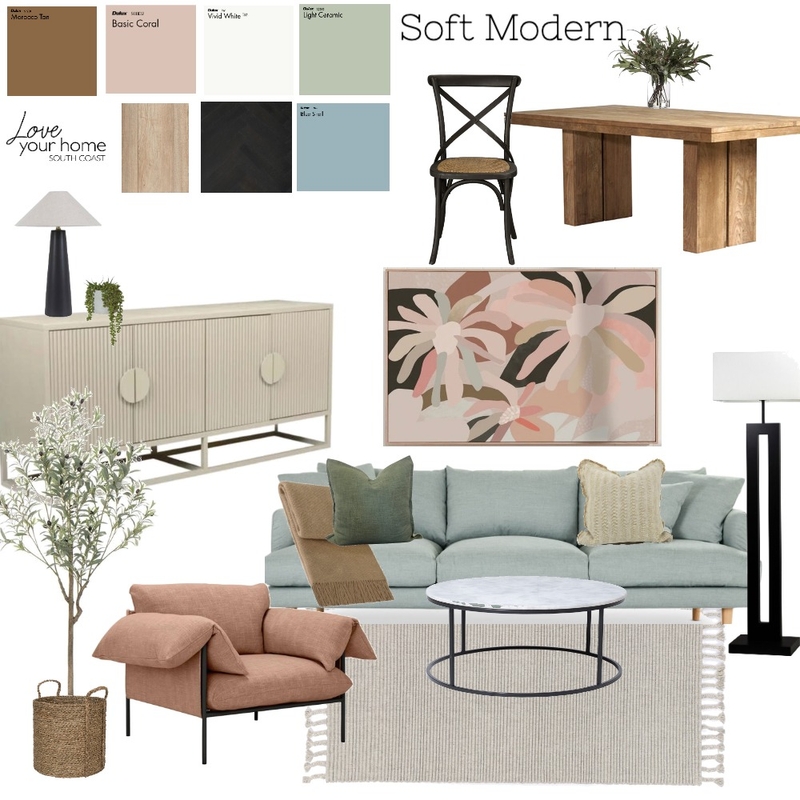 Soft Modern Mood Board by Love Your Home South Coast on Style Sourcebook