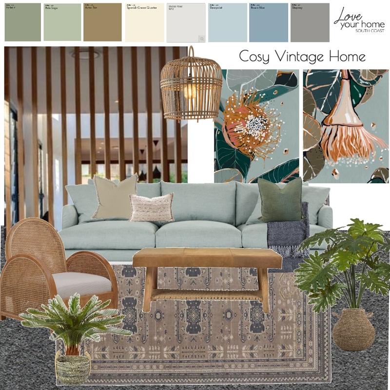 Cosy Vintage Home Mood Board by Love Your Home South Coast on Style Sourcebook