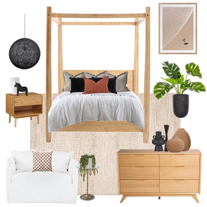 Black Bedroom Mood Board by stylefusion on Style Sourcebook