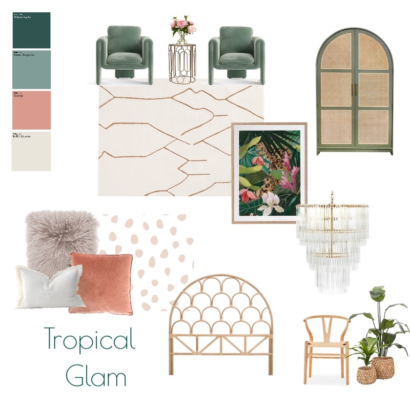 Tropical Glam Mood Board by E.Hinson on Style Sourcebook
