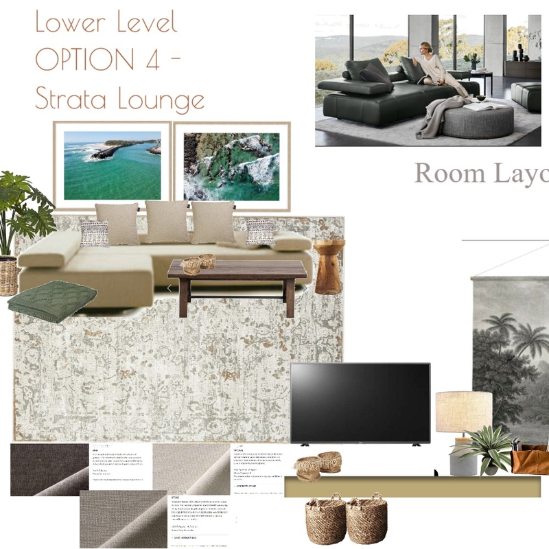 Lounge Room 3 - Lower Level - Option 4 Mood Board by jack_garbutt on Style Sourcebook