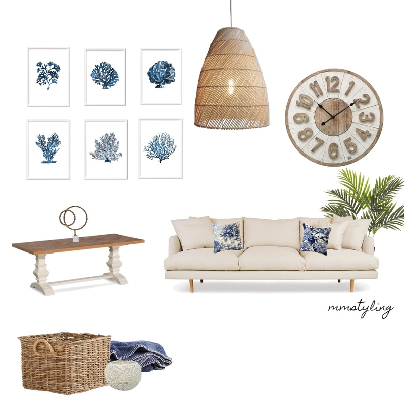 Hamptons Living Mood Board by MM Styling on Style Sourcebook