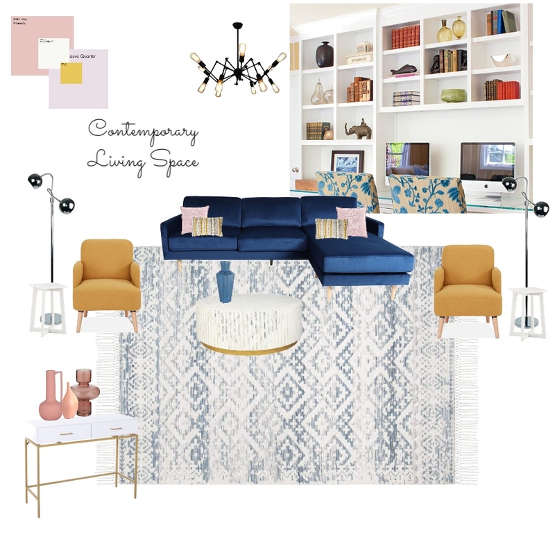 Contemporary Living Space Mood Board by vanessatdesigns on Style Sourcebook