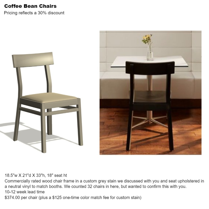 Coffee Bean chairs Mood Board by Intelligent Designs on Style Sourcebook