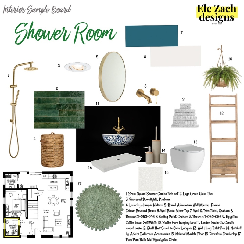 Module 9 Bathroom Mood Board by elenazach on Style Sourcebook