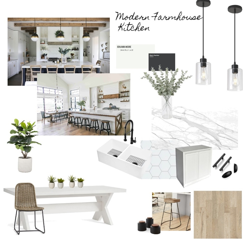 Modern Farmhouse Kitchen.2 Mood Board by megbachly on Style Sourcebook