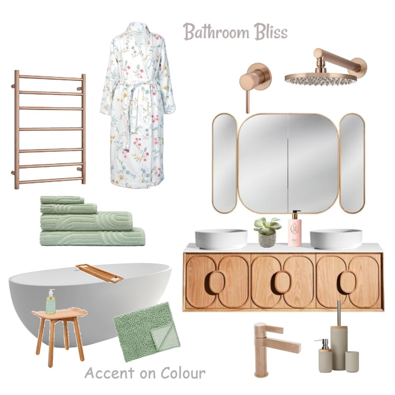 Bathroom Bliss Mood Board by Accent on Colour on Style Sourcebook