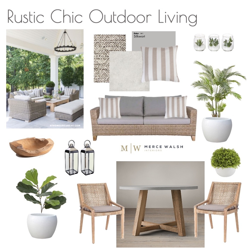 Outdoor Setting Mood Board by Merce Walsh Interiors on Style Sourcebook