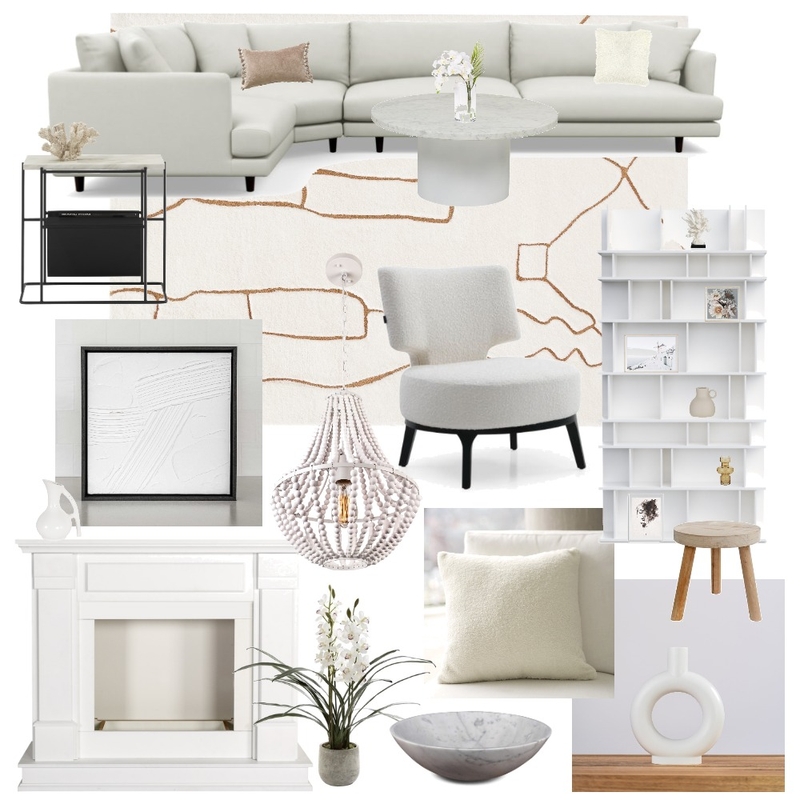 Neutral Living Room Mood Board by Lauren Thompson on Style Sourcebook