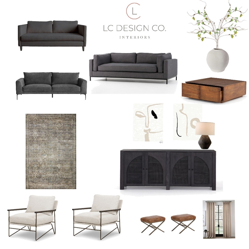 Gwen family room Mood Board by LC Design Co. on Style Sourcebook