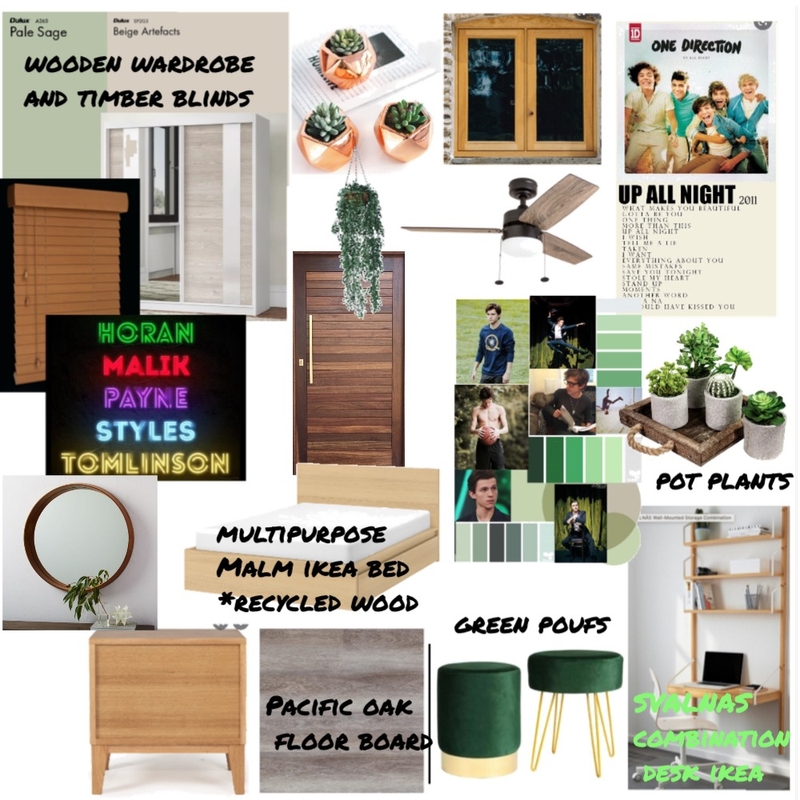 sage green aesthetic bedroom Mood Board by nepal on Style Sourcebook